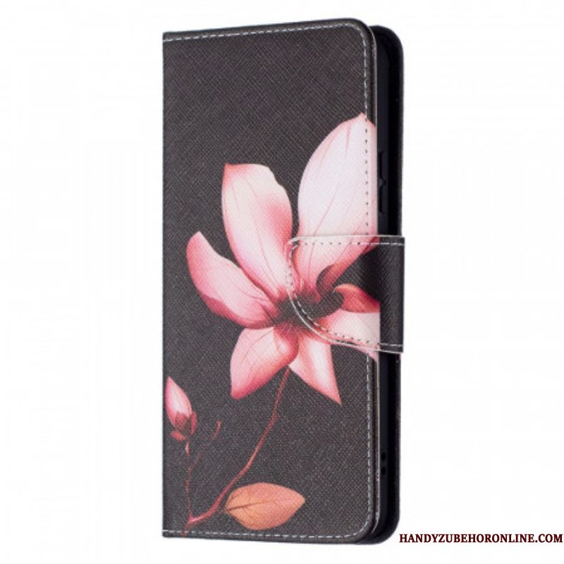 Folio-hoesje voor Samsung Galaxy S22 Plus 5G Roze Bloem