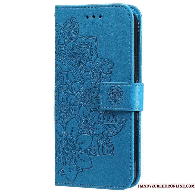 Folio-hoesje voor Samsung Galaxy S22 Ultra 5G Bloemmandala