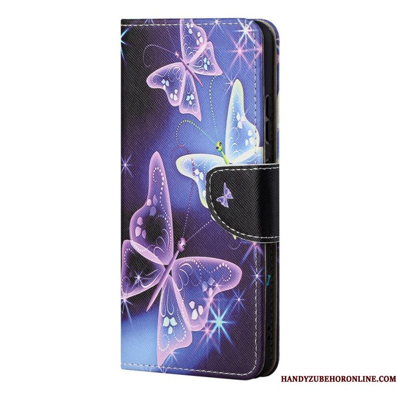 Folio-hoesje voor Samsung Galaxy S22 Ultra 5G Soevereine Vlinders