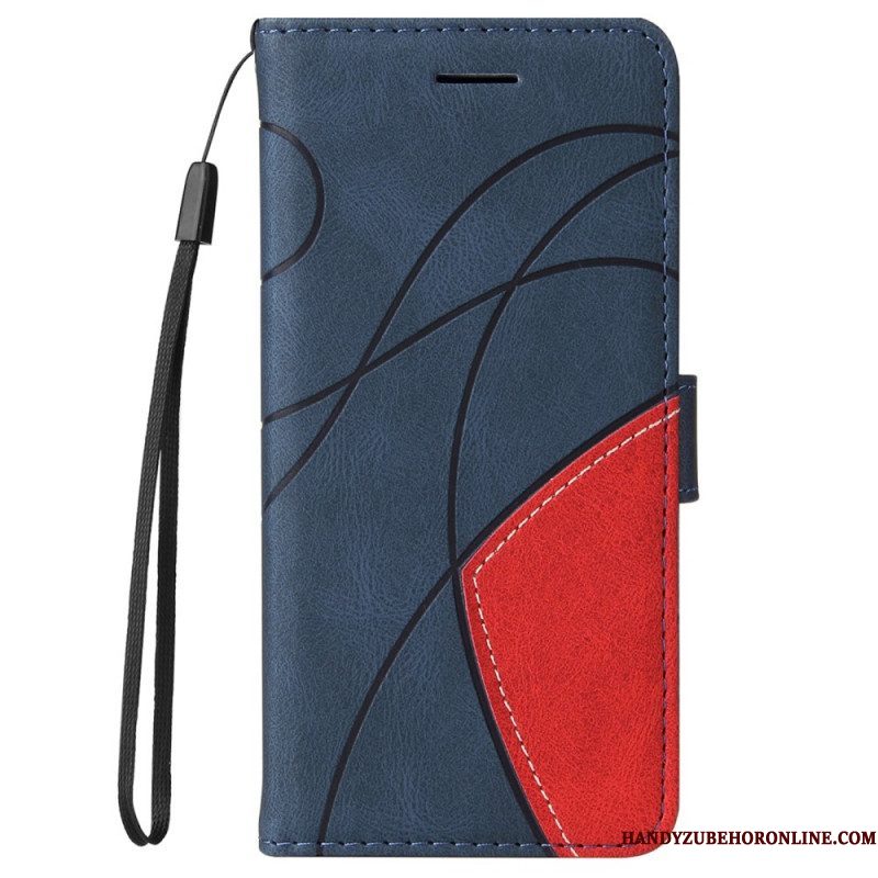 Folio-hoesje voor Samsung Galaxy S22 Ultra 5G Twee Toon