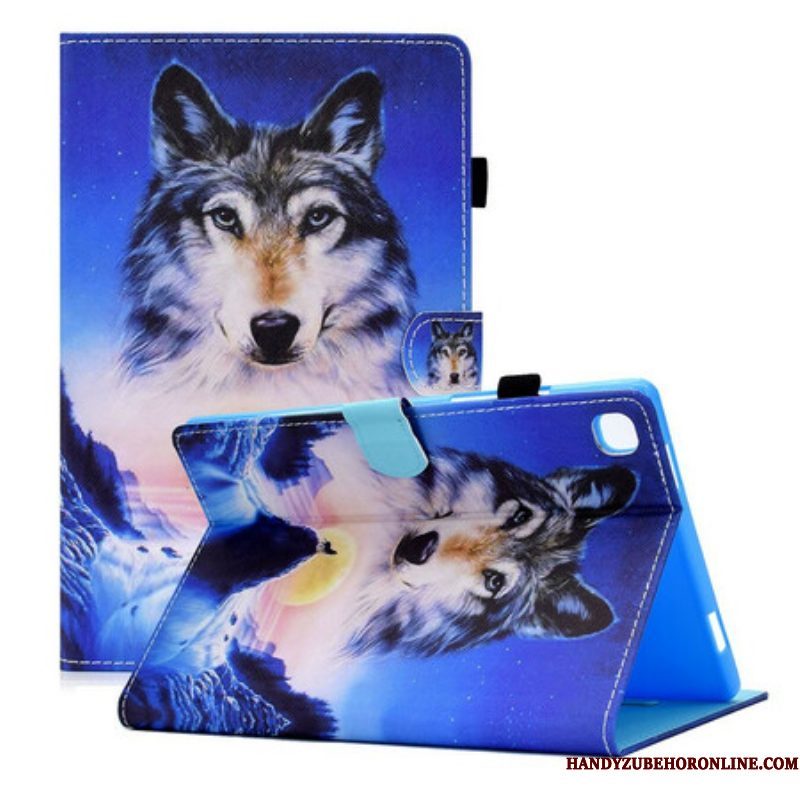 Folio-hoesje voor Samsung Galaxy Tab A7 Lite Berg Wolf