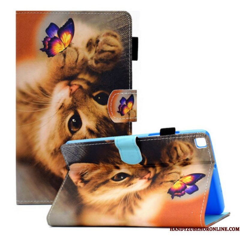 Folio-hoesje voor Samsung Galaxy Tab A7 Lite Mijn Kitten En Vlinder