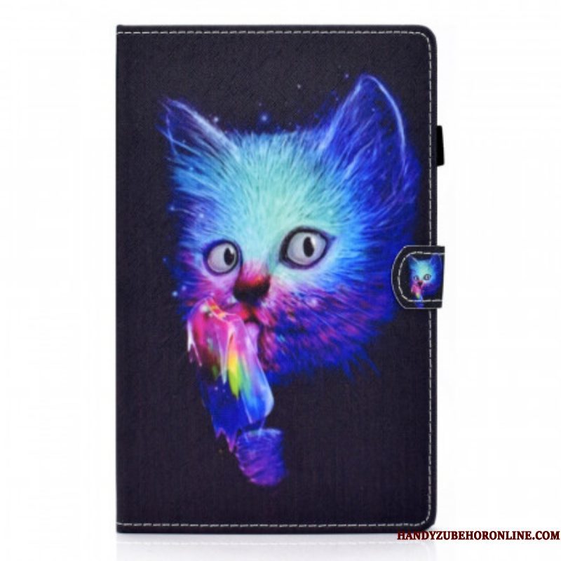 Folio-hoesje voor Samsung Galaxy Tab A8 (2021) Psycho Kat