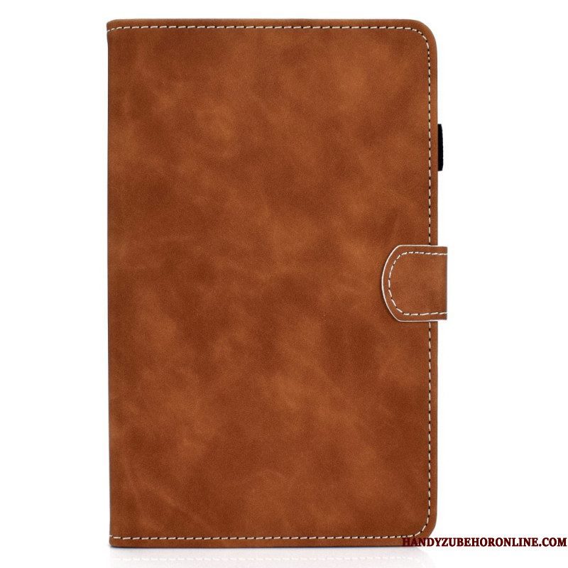 Folio-hoesje voor Samsung Galaxy Tab A8 (2021) Vintage Design Leereffect