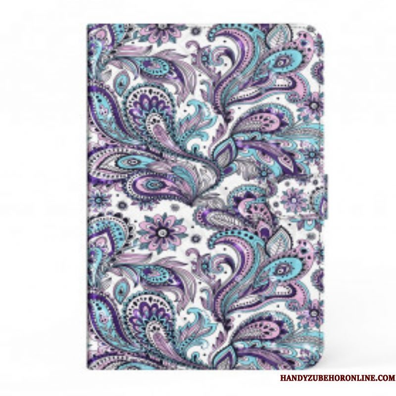 Folio-hoesje voor Samsung Galaxy Tab S8 / Tab S7 Kunstleer Paisley-patroon