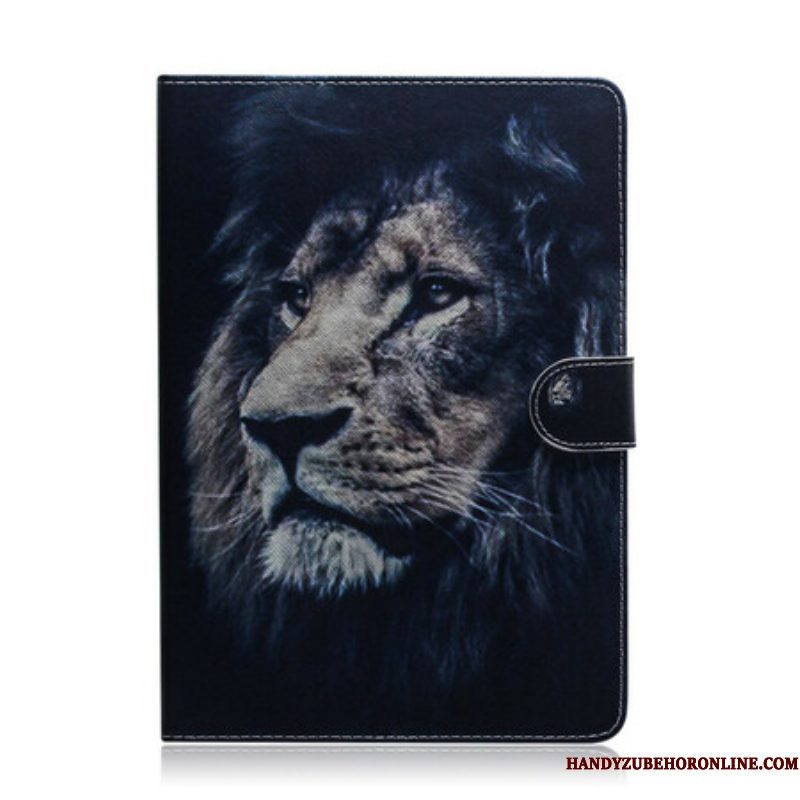 Folio-hoesje voor Samsung Galaxy Tab S8 / Tab S7 Leeuwen Hoofd