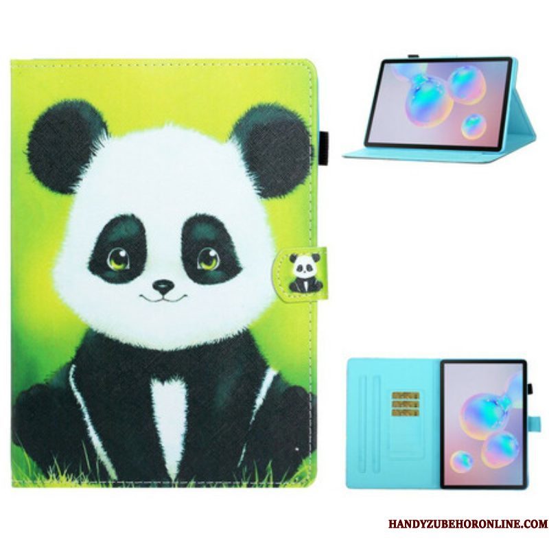 Folio-hoesje voor Samsung Galaxy Tab S8 / Tab S7 Leuke Panda