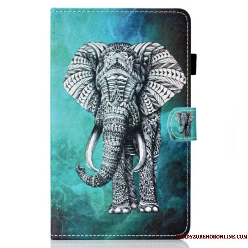 Folio-hoesje voor Samsung Galaxy Tab S8 / Tab S7 Stammen Olifant