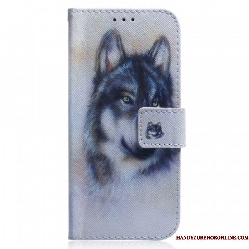 Folio-hoesje voor Sony Xperia 1 IV Aquarel Hond