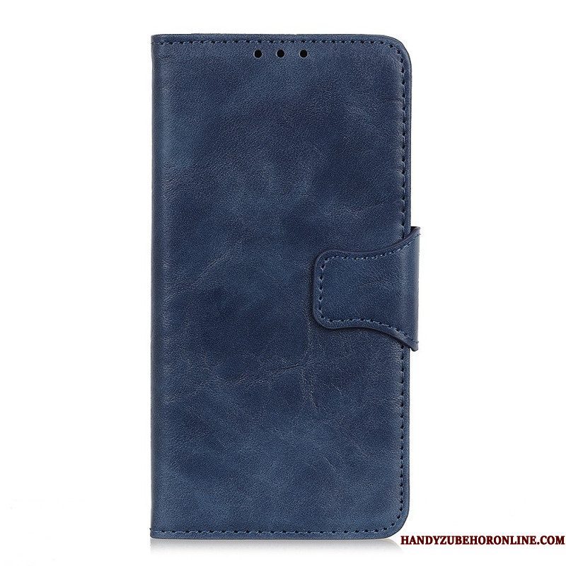 Folio-hoesje voor Sony Xperia 1 IV Gespleten Lederen Vintage Sluiting