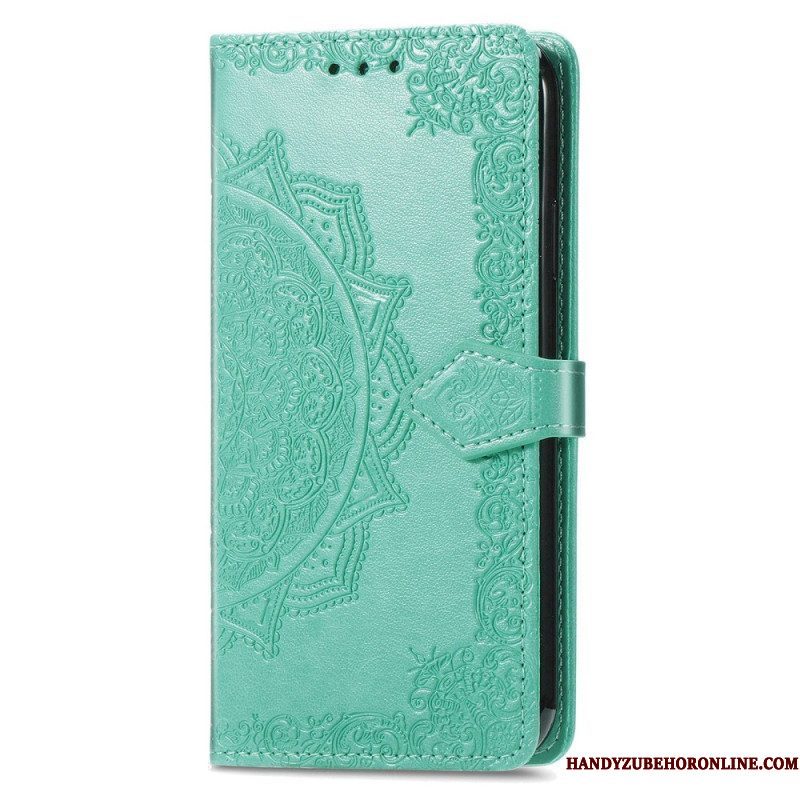 Folio-hoesje voor Sony Xperia 1 IV Mandala Zon Met Lanyard