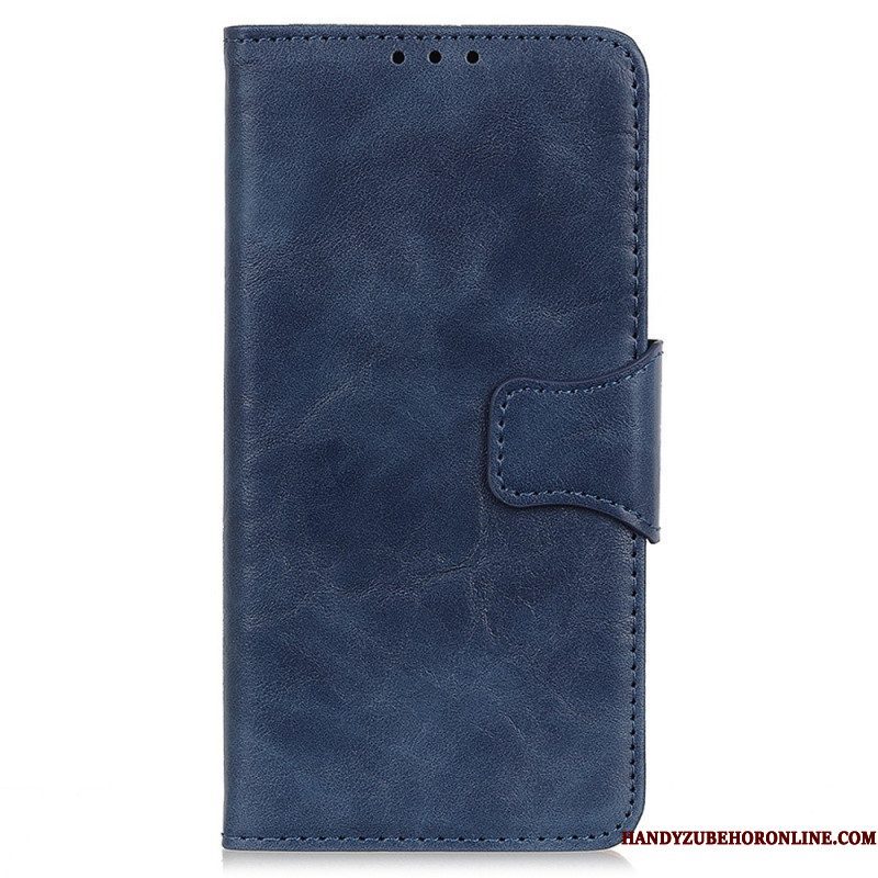 Folio-hoesje voor Sony Xperia 5 IV Gespleten Lederen Vintage Sluiting