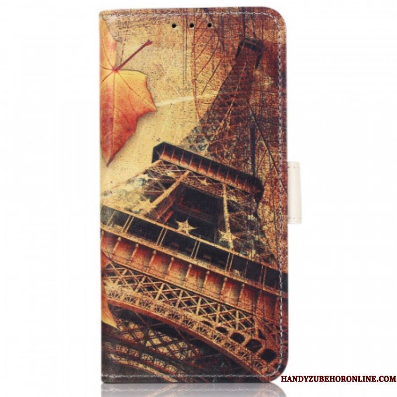 Folio-hoesje voor Sony Xperia Pro-I Eiffeltoren In De Herfst