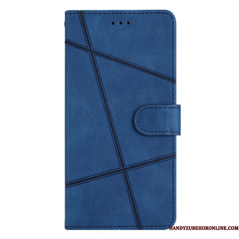 Folio-hoesje voor Xiaomi 12 Lite Met Ketting Riemlijnen Met Leereffect