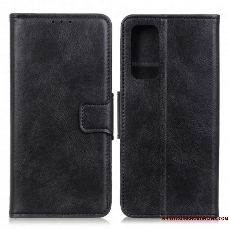 Folio-hoesje voor Xiaomi Redmi Note 10 / 10S Omkeerbare Sluiting Met Leereffect