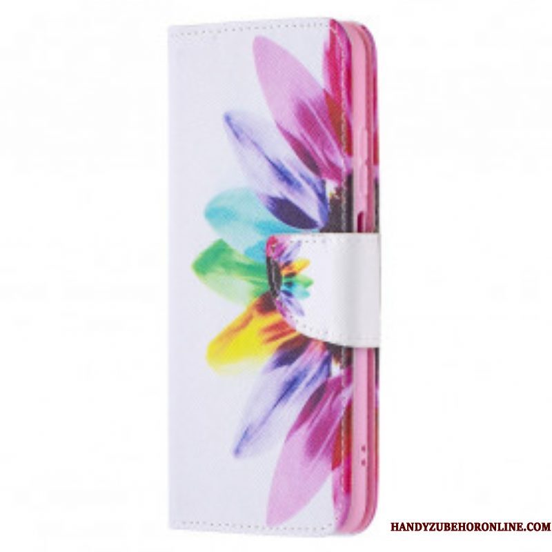 Folio-hoesje voor Xiaomi Redmi Note 10 / 10S Waterverf Bloem