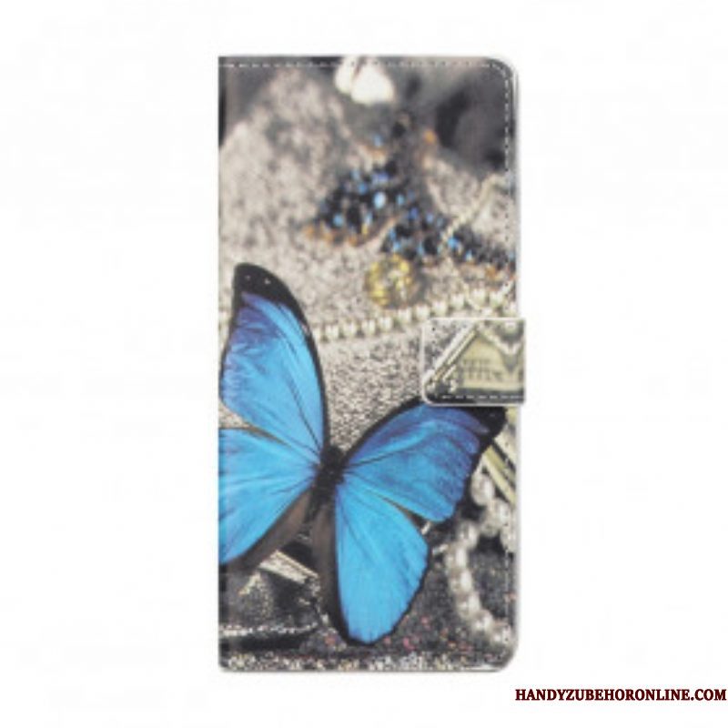 Folio-hoesje voor Xiaomi Redmi Note 10 Pro Blauwe Vlinder