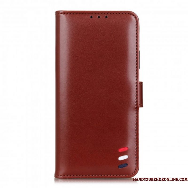 Folio-hoesje voor Xiaomi Redmi Note 10 Pro Driekleurig Leereffect