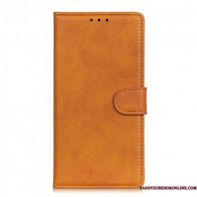 Folio-hoesje voor Xiaomi Redmi Note 10 Pro Retro Mat Leereffect