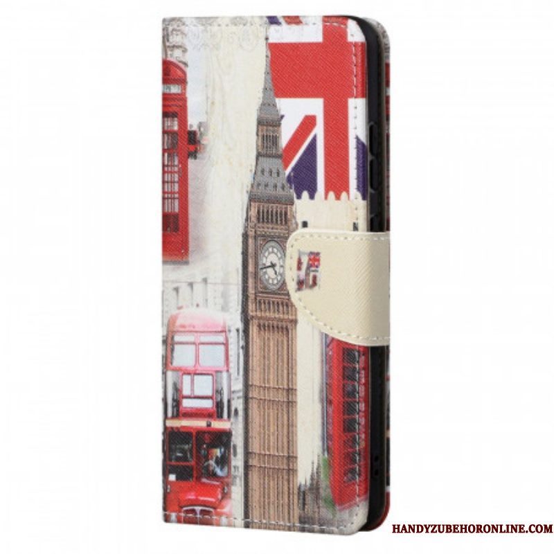 Folio-hoesje voor Xiaomi Redmi Note 11 Pro / 11 Pro 5G Het Londense Leven