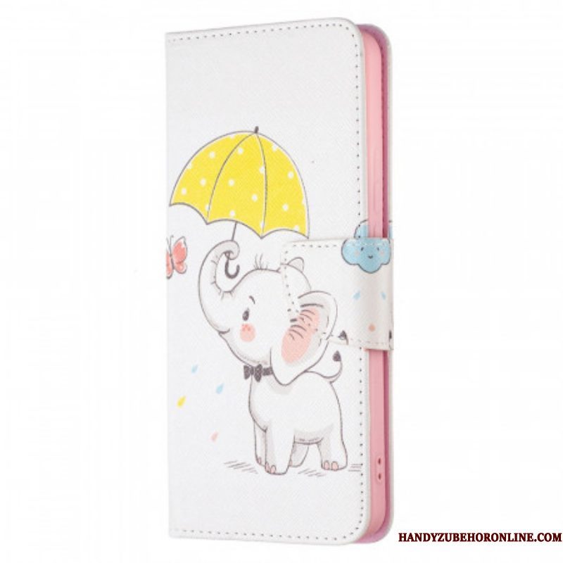 Folio-hoesje voor Xiaomi Redmi Note 11 Pro Plus 5G Baby Olifant