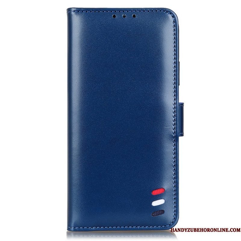 Folio-hoesje voor Xiaomi Redmi Note 11 Pro Plus 5G Driekleurig Leereffect