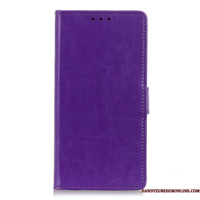 Folio-hoesje voor Xiaomi Redmi Note 11 Pro Plus 5G Glanzend Leereffect