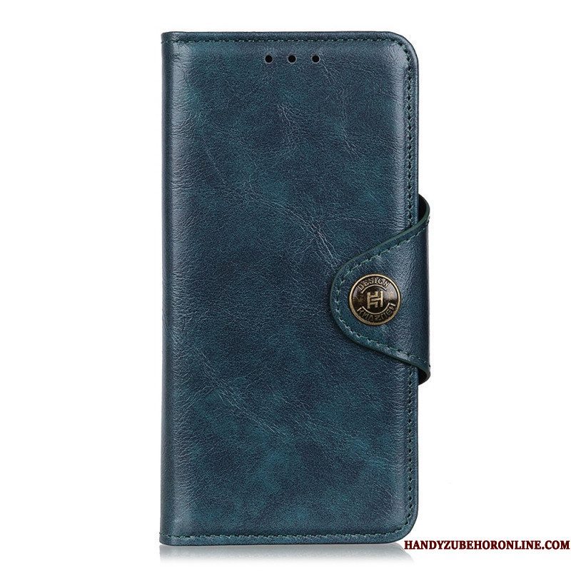 Folio-hoesje voor Xiaomi Redmi Note 11 Pro Plus 5G Imitatieleren Lakknoop Khazneh