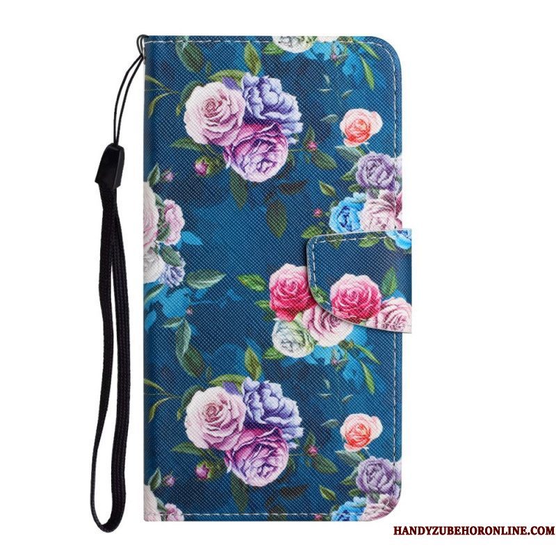 Folio-hoesje voor Xiaomi Redmi Note 11 Pro Plus 5G Vrijheid Koninklijke Bloemen