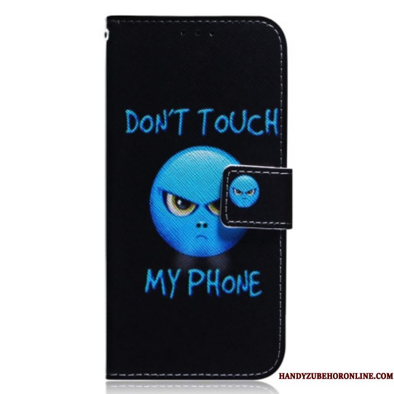 Folio-hoesje voor Xiaomi Redmi Note 12 4G Emoji-telefoon