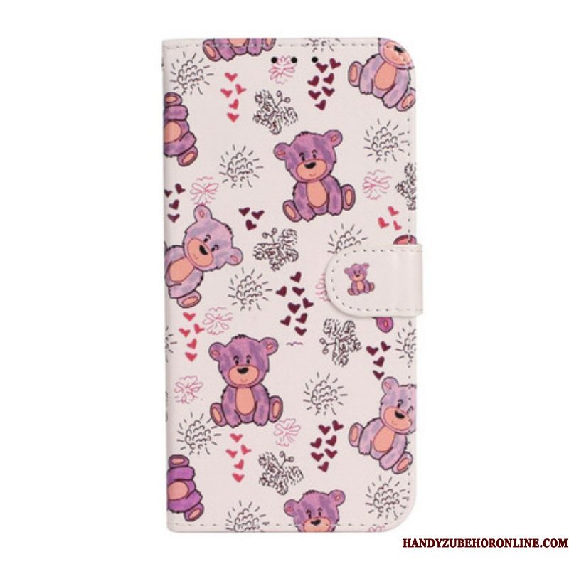 Folio-hoesje voor iPhone 13 Mini Alleen Beren