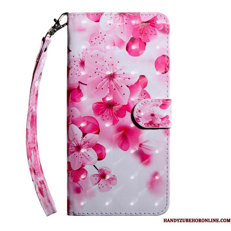 Folio-hoesje voor iPhone 13 Mini Lichte Vlek Bloemen Bloesem