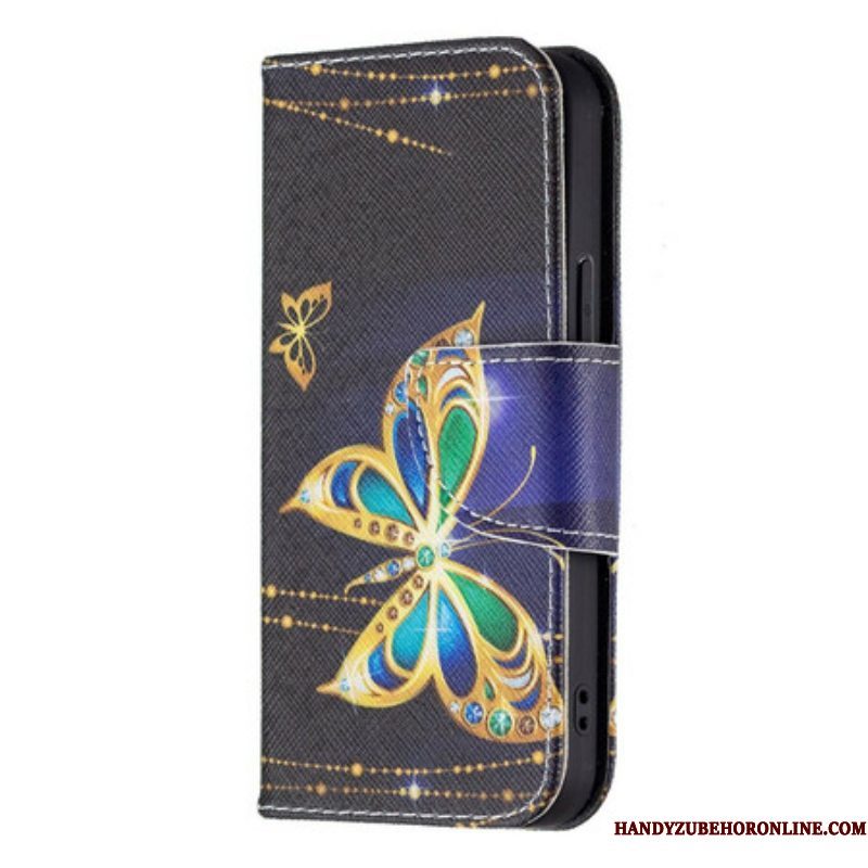 Folio-hoesje voor iPhone 13 Mini Magische Vlinder