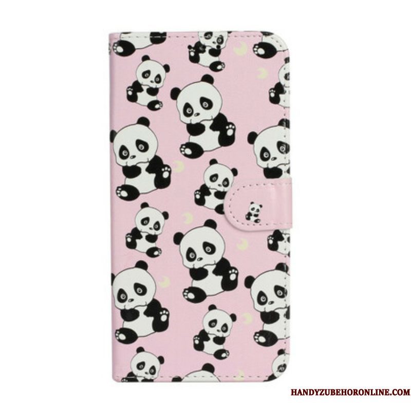 Folio-hoesje voor iPhone 13 Mini Meerdere Panda's