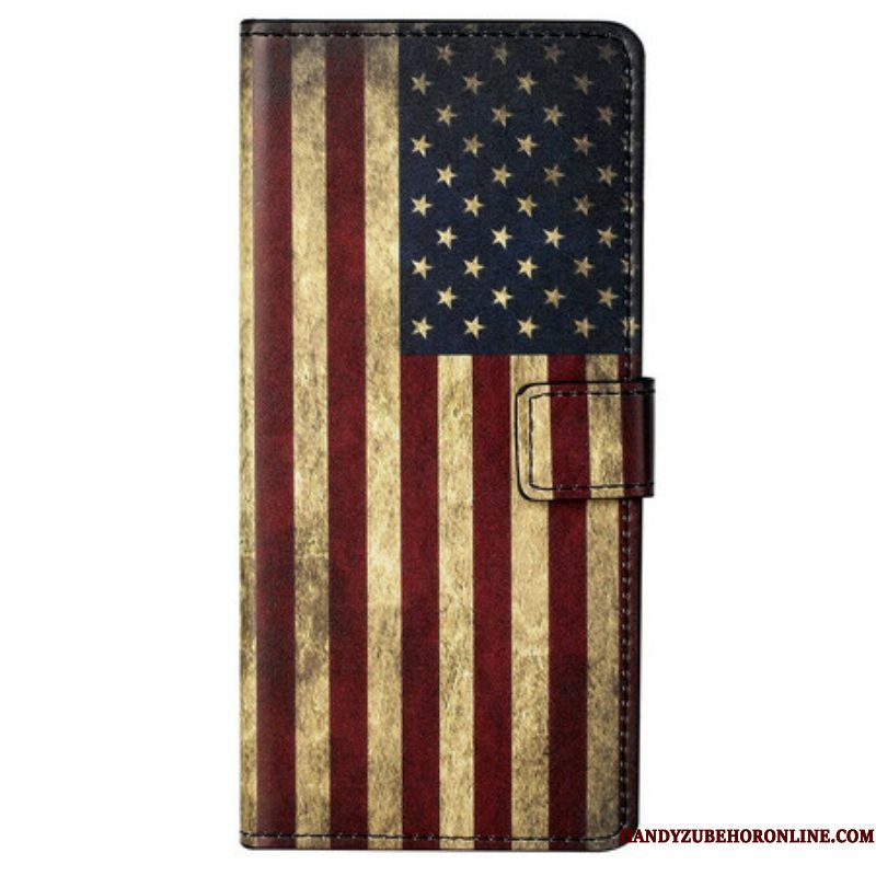 Folio-hoesje voor iPhone 13 Pro Max Amerikaanse Vlag