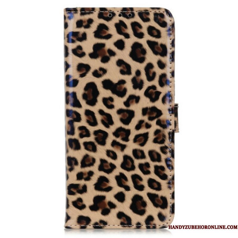 Folio-hoesje voor iPhone 13 Pro Max Gewoon Luipaard