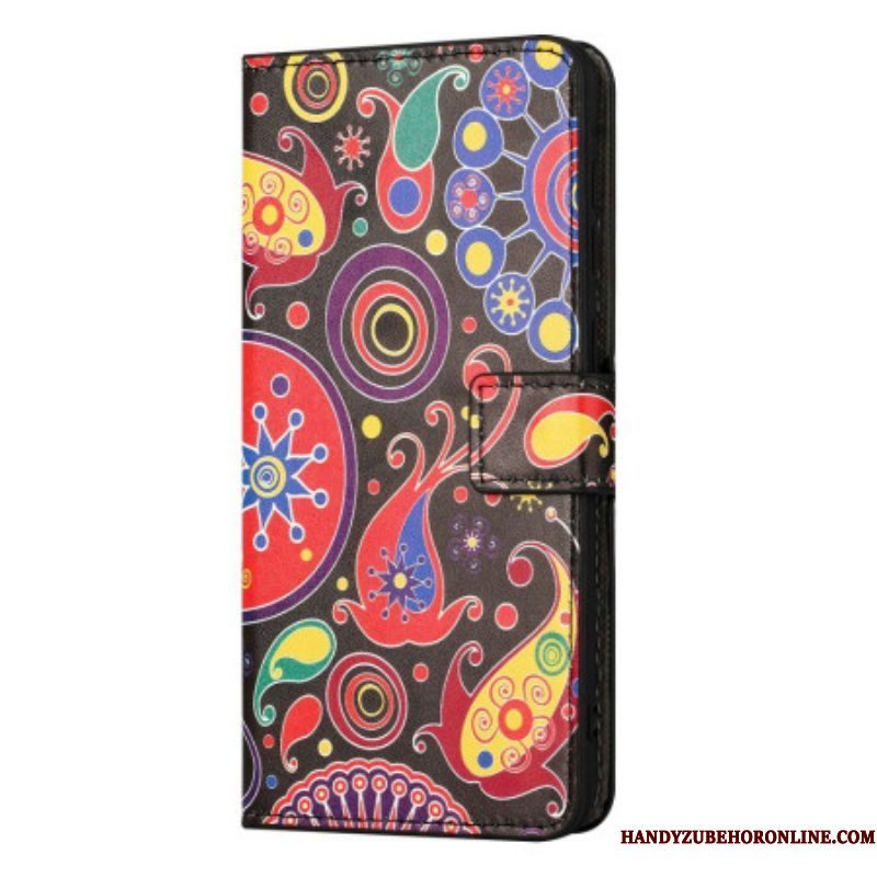 Folio-hoesje voor iPhone 14 Galaxy Patroon