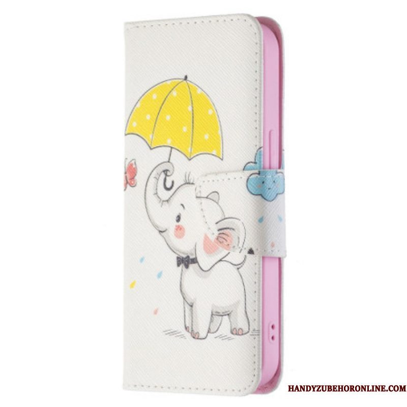 Folio-hoesje voor iPhone 15 Babyolifant