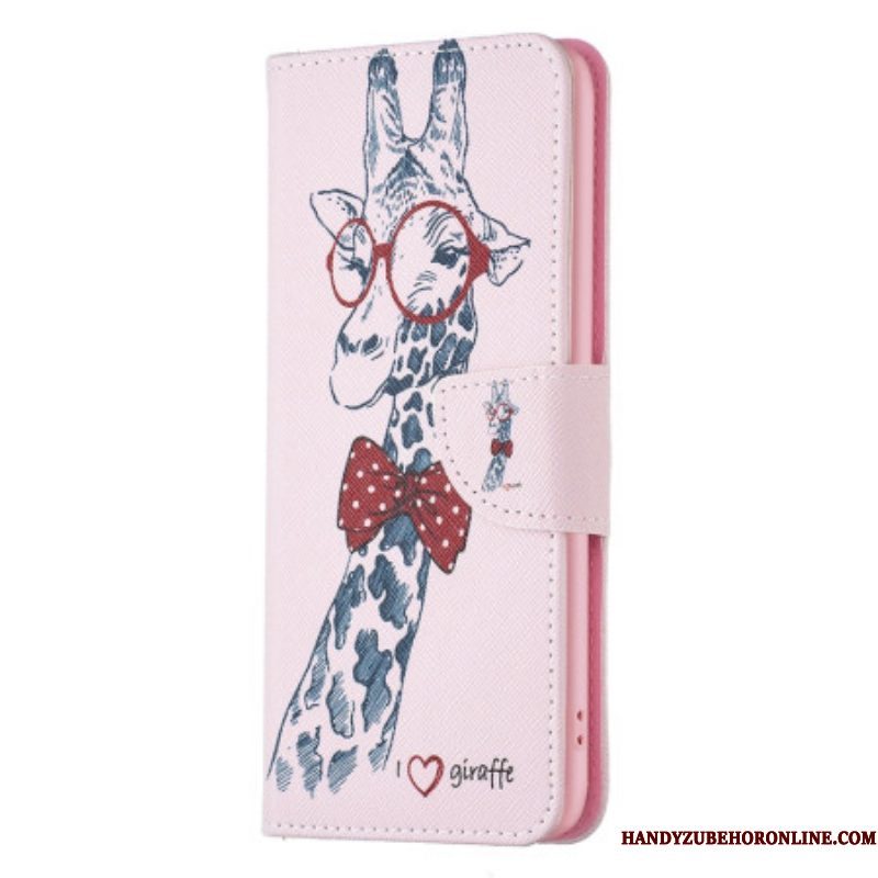 Folio-hoesje voor iPhone 15 Plus Intello-giraffe