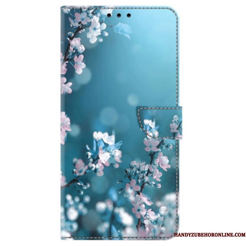 Folio-hoesje voor iPhone 15 Pro Pruimenbloesems