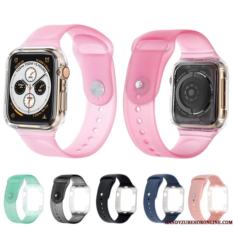 Hoesje Apple Watch Series 1 Siliconen Twee Kleuren Groen, Hoes Apple Watch Series 1 Bescherming Pu Sport