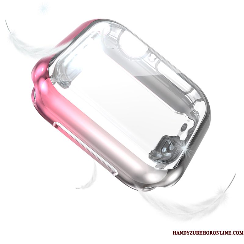 Hoesje Apple Watch Series 1 Zakken Grijs Roze, Hoes Apple Watch Series 1 Bescherming Gekleurde