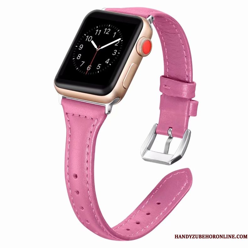 Hoesje Apple Watch Series 2 Leer Fijne Roze, Hoes Apple Watch Series 2