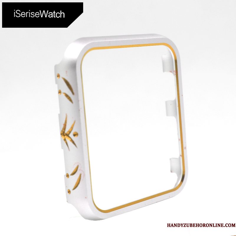 Hoesje Apple Watch Series 2 Metaal Anti-fall Zilver, Hoes Apple Watch Series 2 Bescherming Goud