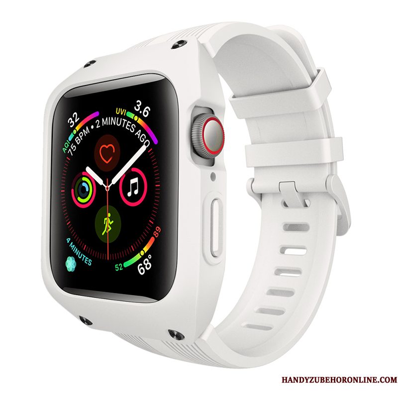 Hoesje Apple Watch Series 2 Siliconen Wit Accessoires, Hoes Apple Watch Series 2 Zakken Trendy Merk Persoonlijk
