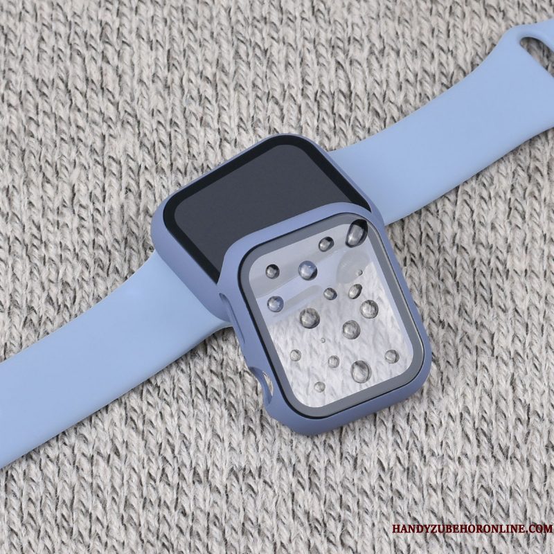 Hoesje Apple Watch Series 5 Zakken Blauw Hard, Hoes Apple Watch Series 5 Bescherming Skärmskydd Dun