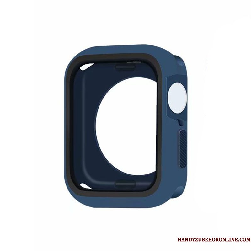 Hoesje Apple Watch Series 5 Zakken Blauw Omlijsting, Hoes Apple Watch Series 5 Bescherming