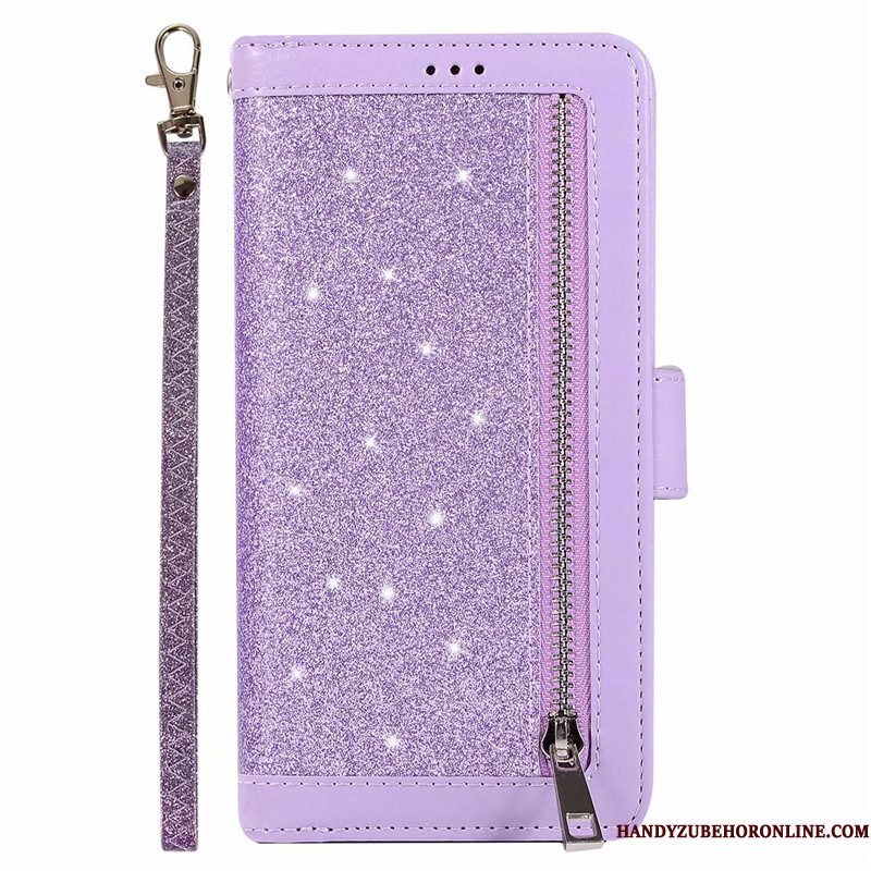 Hoesje Honor 20 Pro Folio Purper Koe, Hoes Honor 20 Pro Portemonnee Verbinding Rits