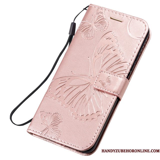 Hoesje Honor 20 Pro Leer Roze Anti-fall, Hoes Honor 20 Pro Zacht Telefoon