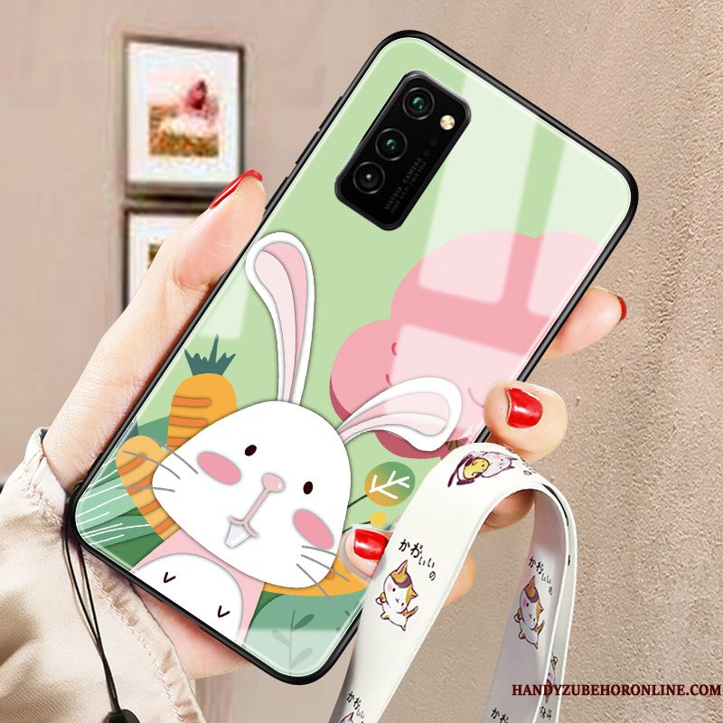 Hoesje Honor 30 Pro Bescherming Telefoon Glas, Hoes Honor 30 Pro Zakken Anti-fall Groen